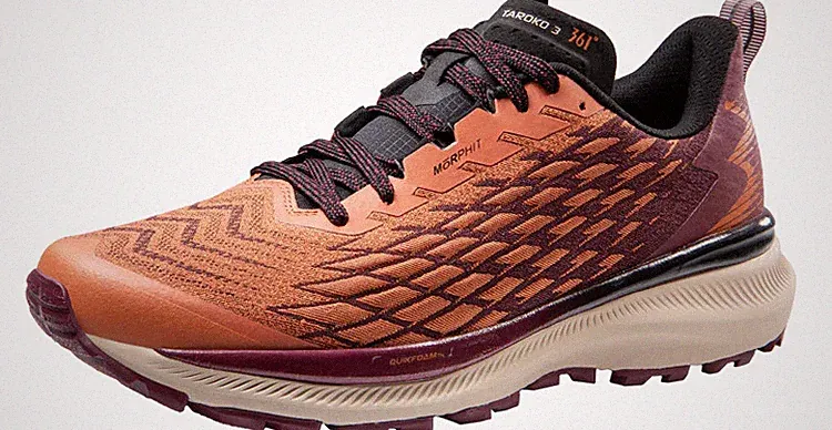 361-Taroko 3, Laufschuhe Damen Trail, rot orange