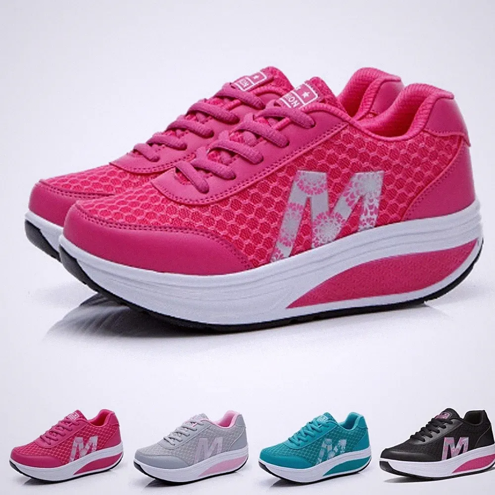 Abrollsohle Schuhe Damen Leicht Mesh Laufschuhe Atmungsaktiv Straßenlaufschuhe