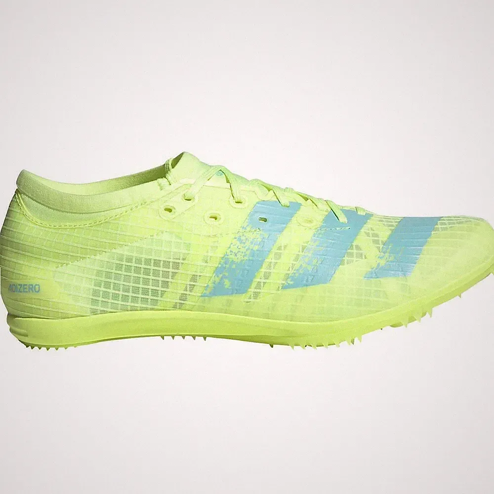Adidas Adizero Ambition Running Spikes Trainingsschuhe sportlich gelb UK 4 / Neu...