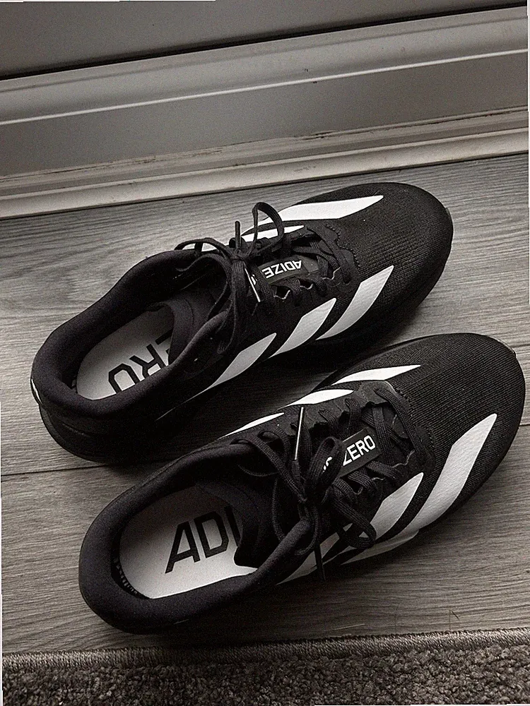 Adidas Adizero Evo SL Laufschuhe weiß/schwarz UK Größe 5