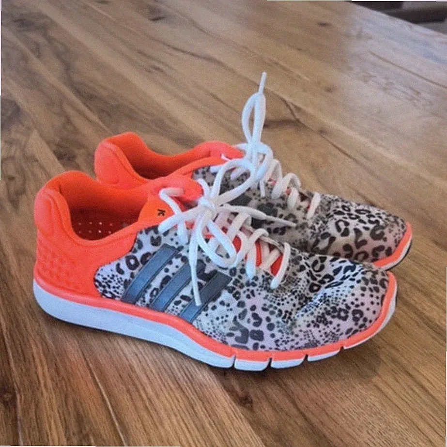 adidas Climacool Damen Laufschuhe orange Leopardenmuster atmungsaktiv EU 38