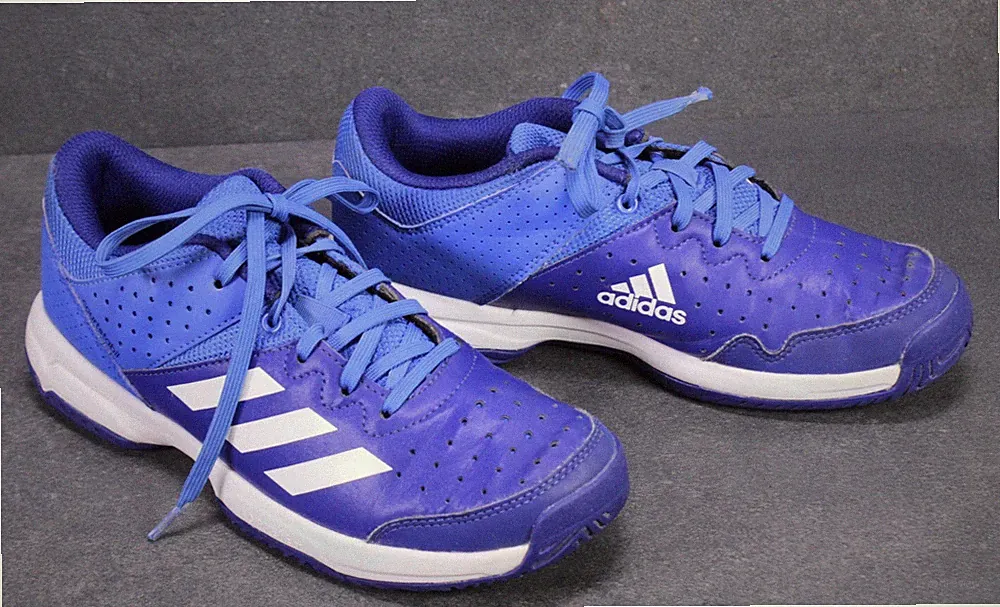 Adidas Court Stabil Sneaker Gr. 36 blau weiß Handballschuhe Sportschuhe SB928