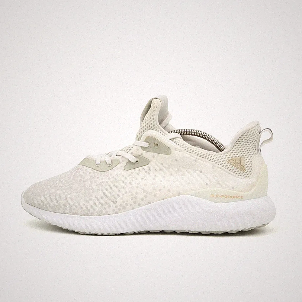adidas Damen Alphabounce Laufschuh beige/weiß Synthetik Sneaker EU 40 2/3