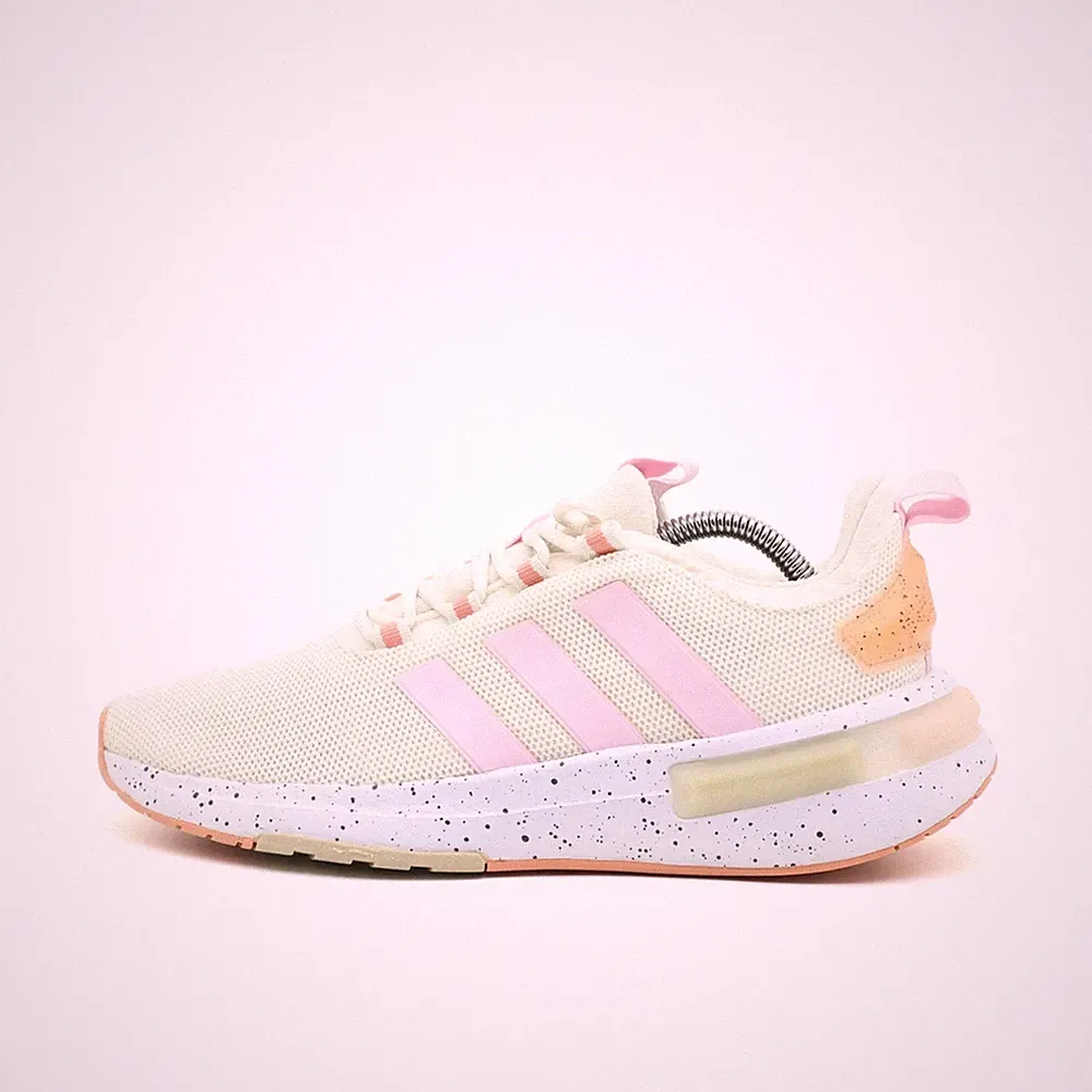adidas Damen Cloudfoam Laufschuhe EU 40 2/3 Weiß Rosa Orange IF0044
