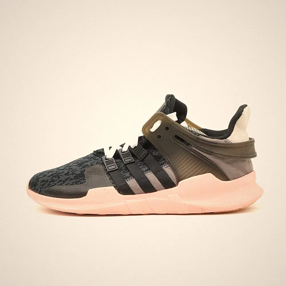 adidas Damen EQT Support ADV Schuh Schwarz/Rosa Textil Niedrig Sneaker EU 42 2/3