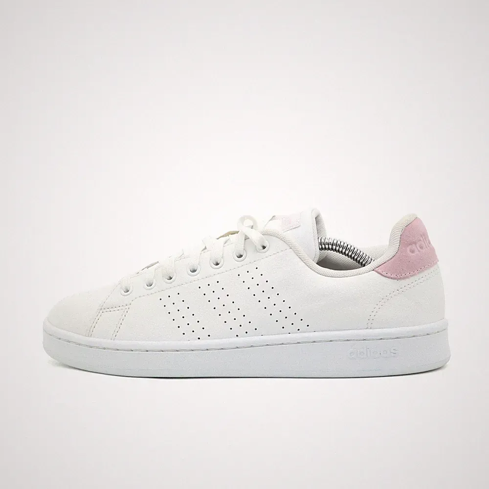 adidas Damen F36481 Sneaker weiß rosa Leder Low-Top Perforierte Smith EU 40 2/3