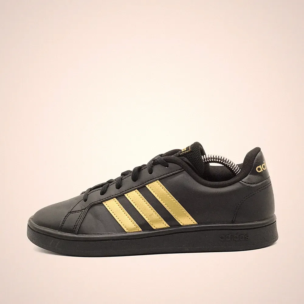 adidas Damen FY4283 Schuh Schwarz/Gold Leder Low-Top Originals Sneaker EU 37 1/3