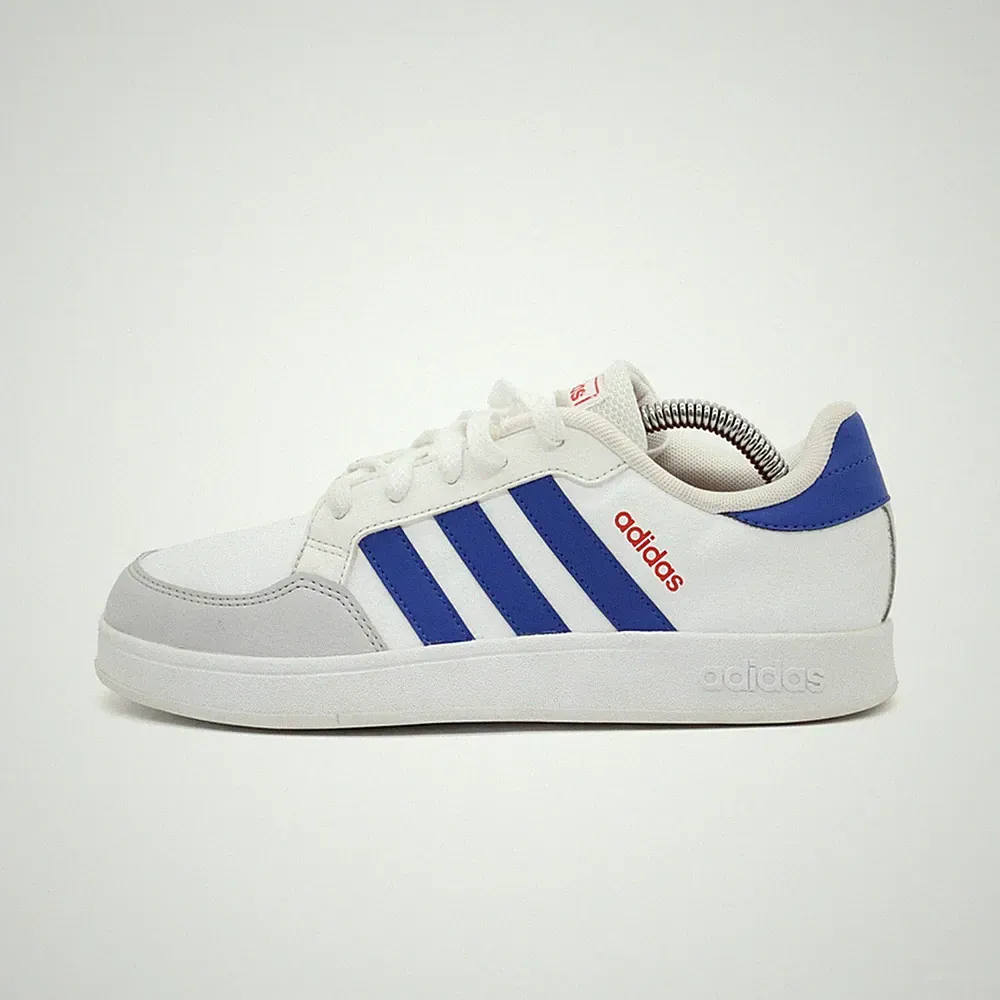 adidas Damen FY5897 Schuh weiß/blau/grau Kunstleder Low-Top Sneaker EU 37 1/3