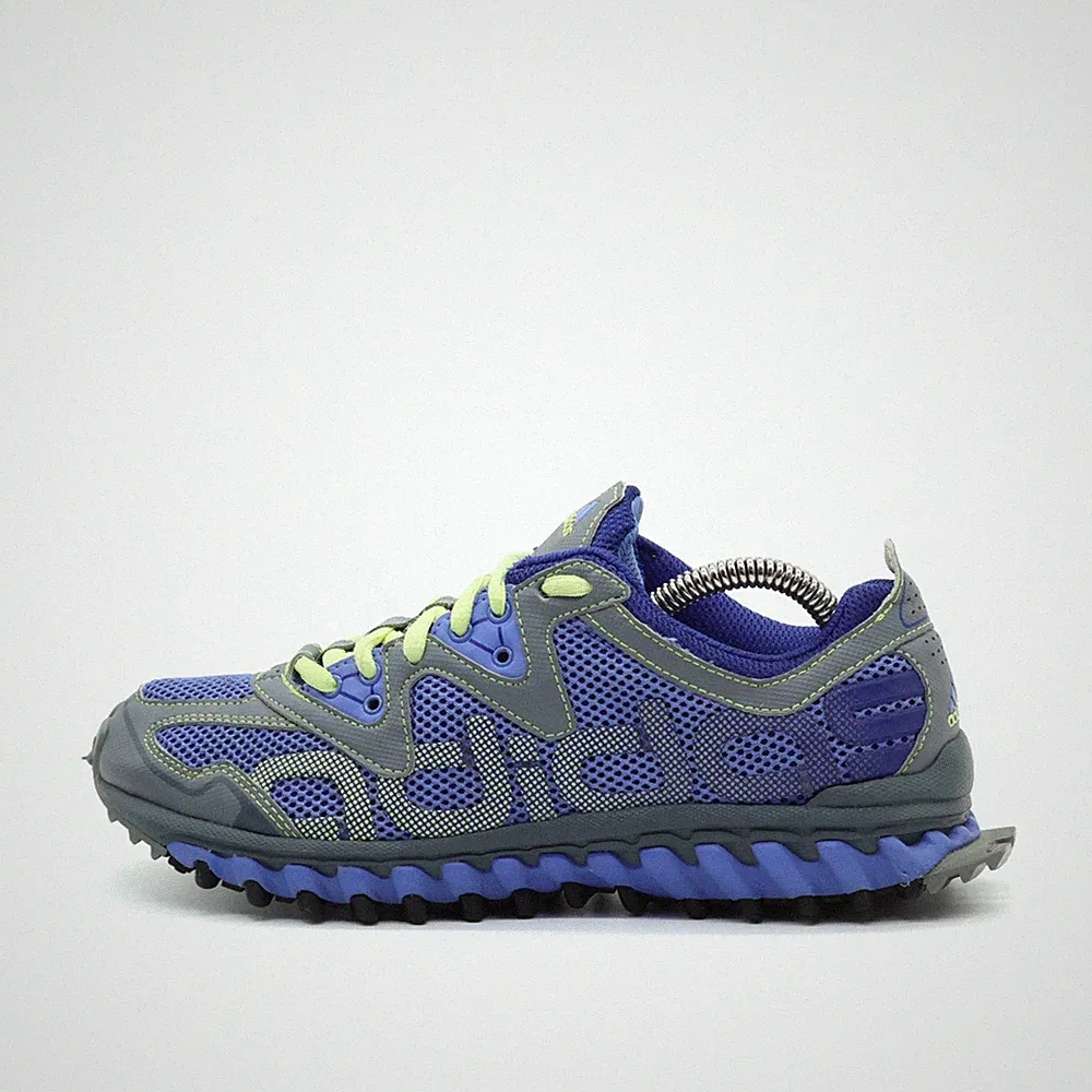 adidas Damen G48039 Sneaker Blau Gelb Grau Mesh Synthetik Laufschuh EU 37 1/3