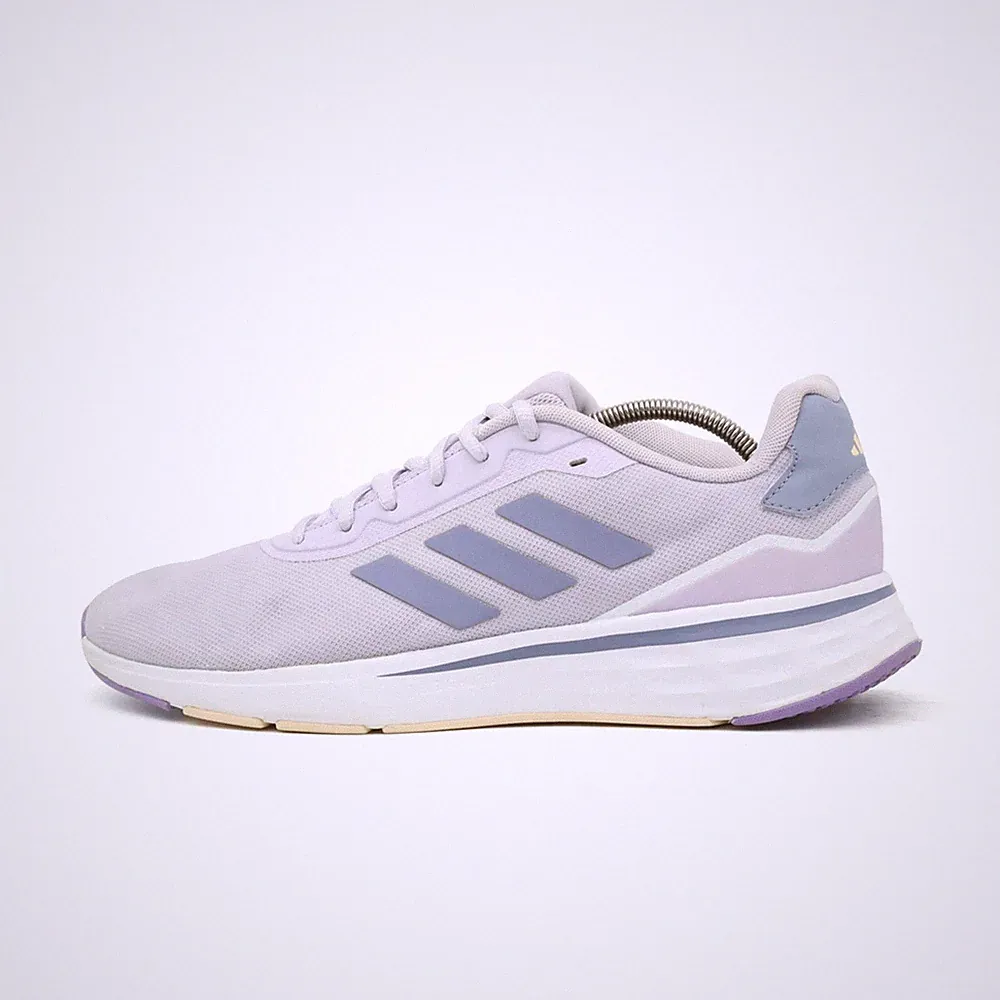 adidas Damen Galaxy 6 Sneaker lila weiß Textil Mesh Low-Top Laufschuh EU 42 2/3