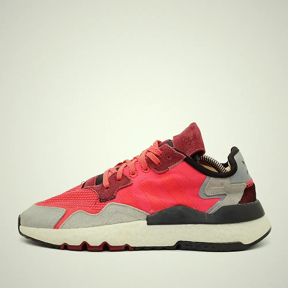 adidas Damen Nite Jogger Boost Schuhe Pink/Grau Low-Top Sneaker EU 40