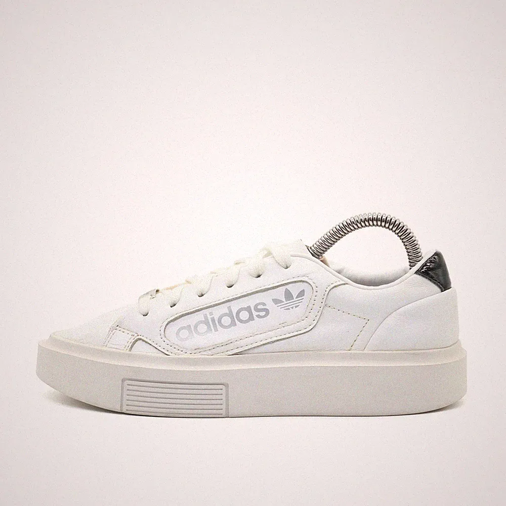adidas Damen Plattform Sneaker Freizeitschuh weiß Leder Low-Top Originals EU 36
