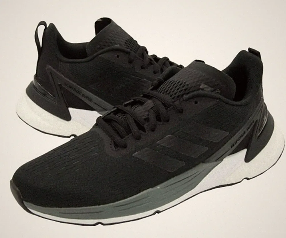 adidas Damen Response Super Trainingsschuhe Schwarz Weiß Sneaker Stiefel Schu...
