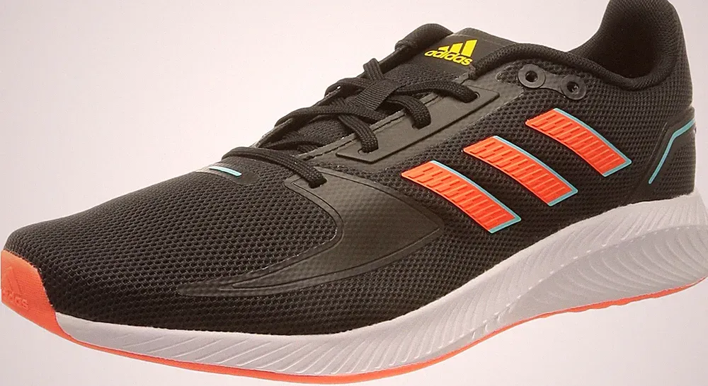 Adidas Damen Run Falcon 2.0 Laufschuhe, Core Black Solar Solar Gold, 43 1/3 EU