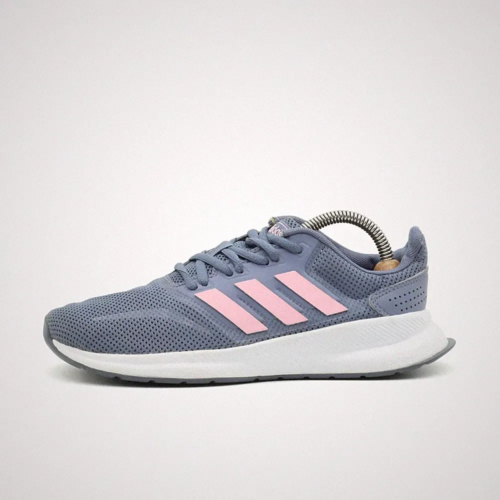 adidas Damen Runfalcon Sneaker blau/rosa Mesh Low-Top Laufschuhe EU 36 2/3