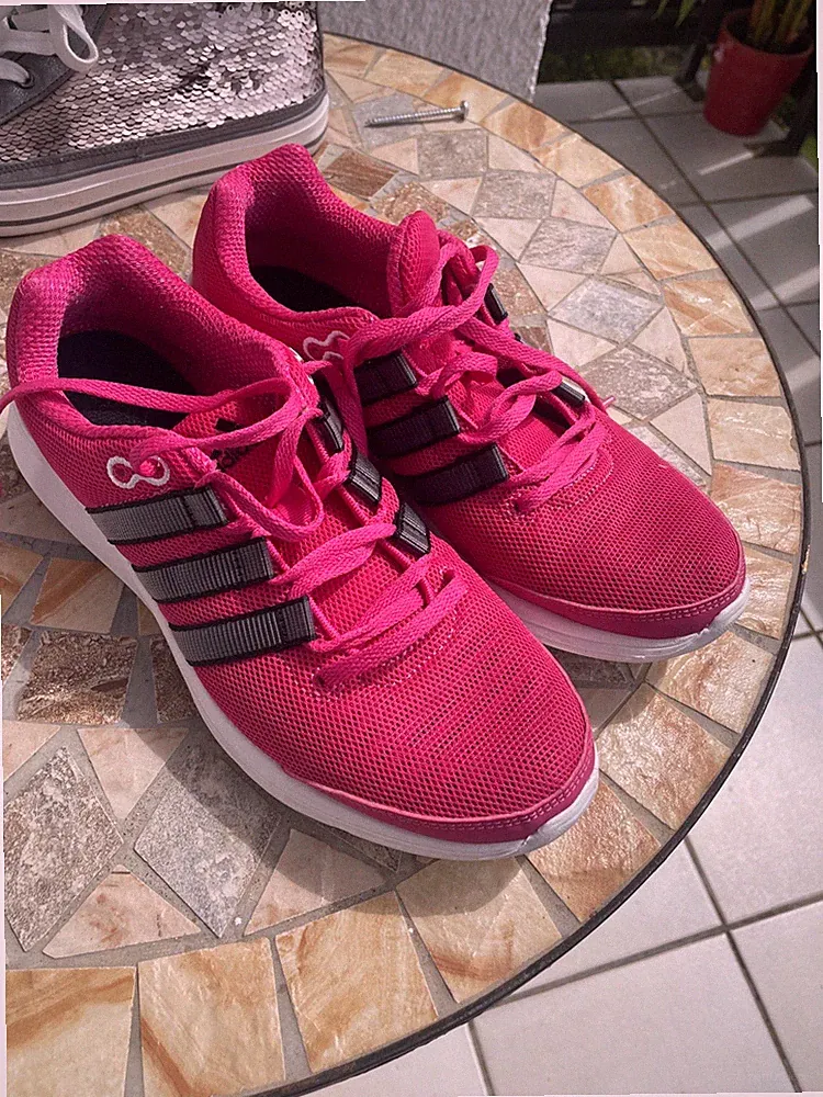 Adidas Damen Schuhe, Laufschuhe, Sportschuhe, Pink, 39, Federleicht