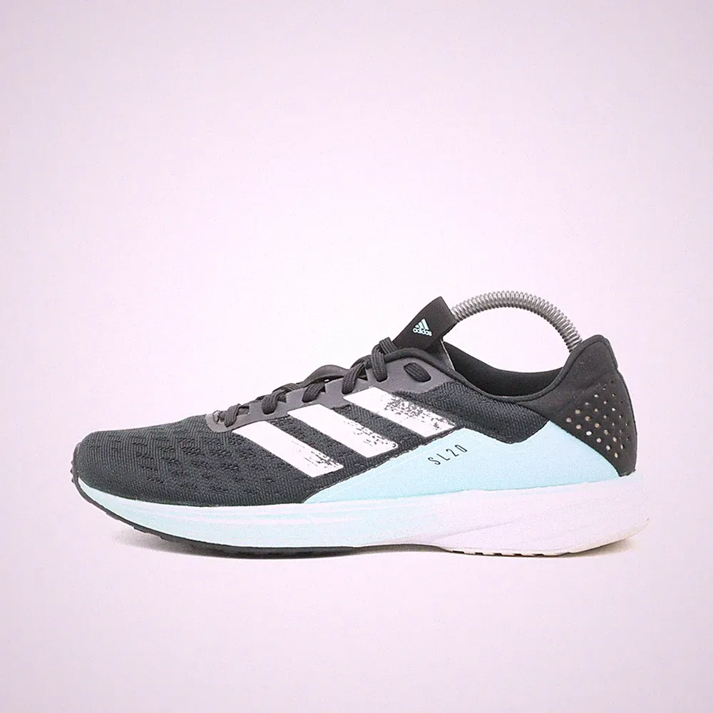 adidas Damen SL20 sneaker schwarz/türkis/weiß mesh low-top laufschuhe EU 38 2/3