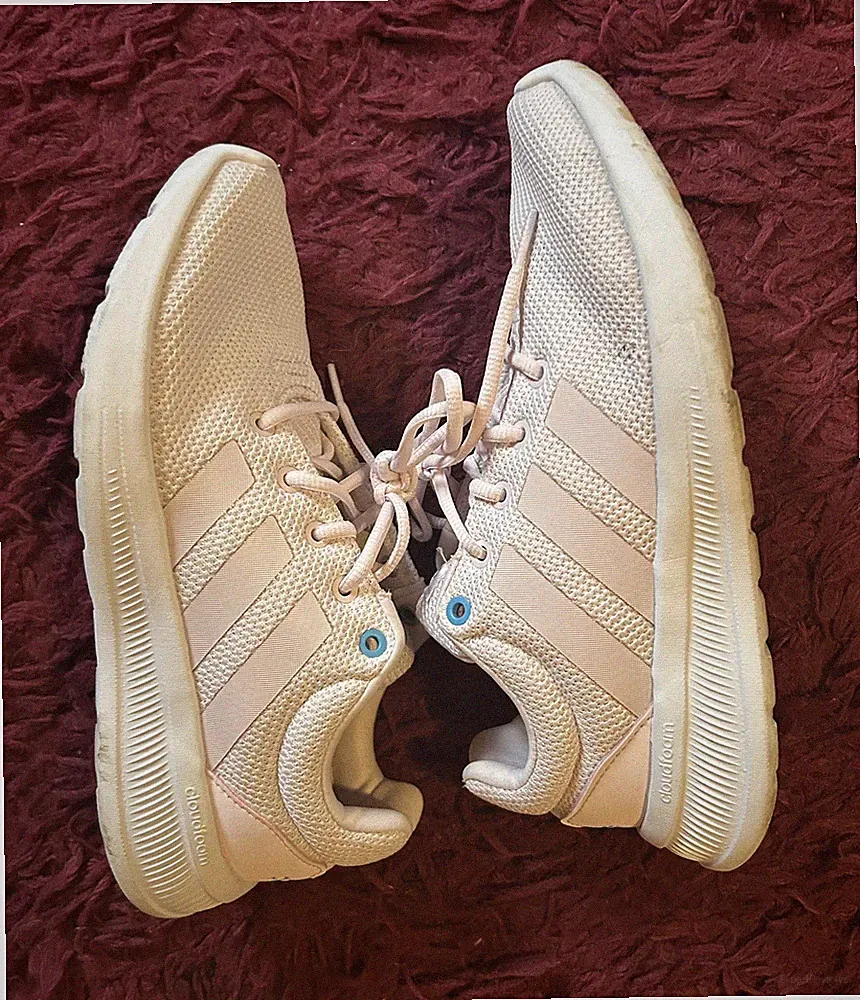 Adidas DAMEN SNEAKER LAUFSCHUHE CLOUDFOAM ROSA Gr. 40,5 , UK 7