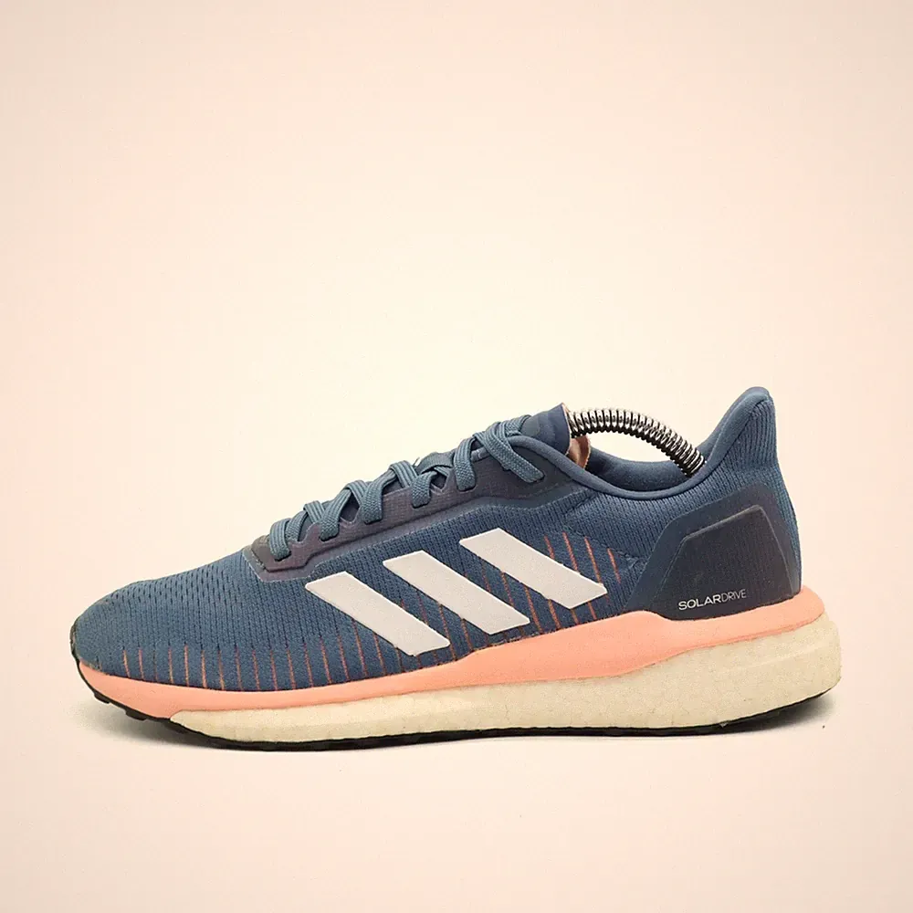adidas Damen SolarDrive Sportschuh Blau/Rosa Textil Niedrig Laufschuh EU 38