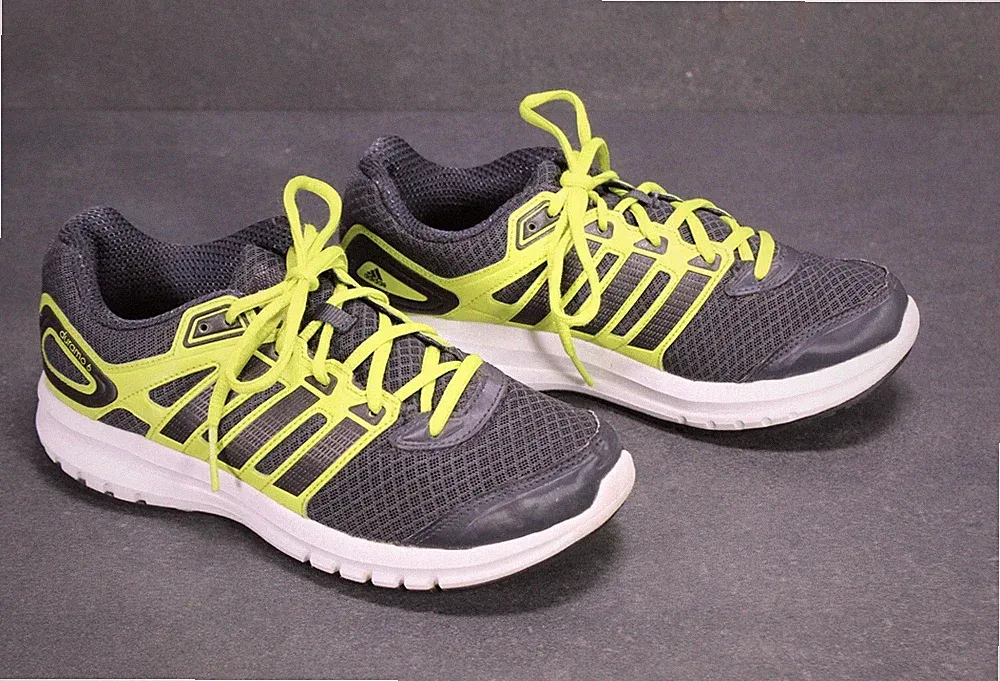 ADIDAS Duramo 6 Sneaker grau neon Mesh Gr. 36,5 Sportschuhe Laufschuhe SB3