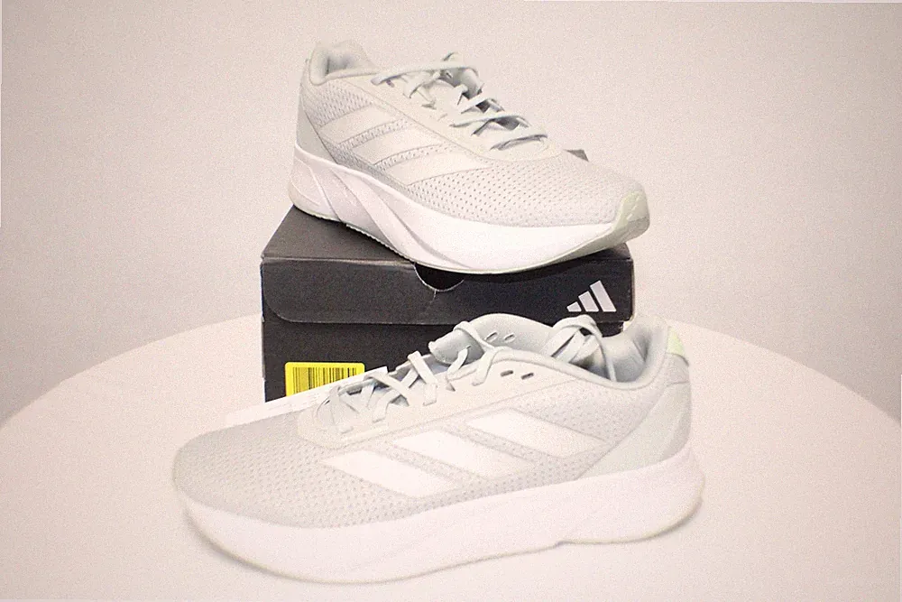 Adidas Duramo Sl Damen Laufschuhe Grau EU Größe 41 1/3 Neu Rechnung MwSt