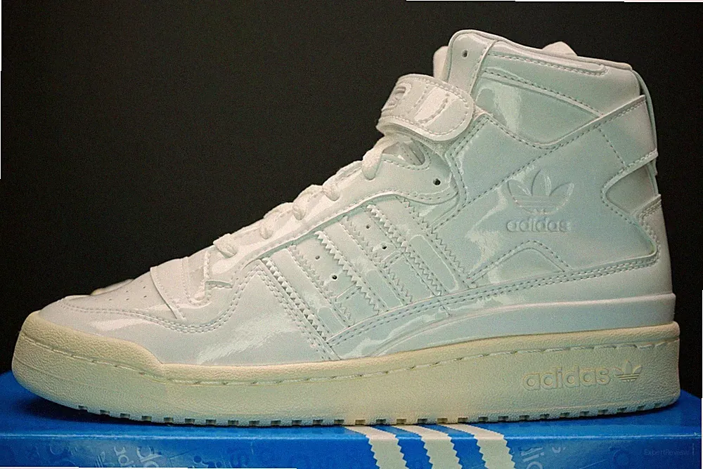 Adidas Forum 84 Hi Schuhe G58066 Weiß Lack Off White Verschiedene Größen Damen Neu