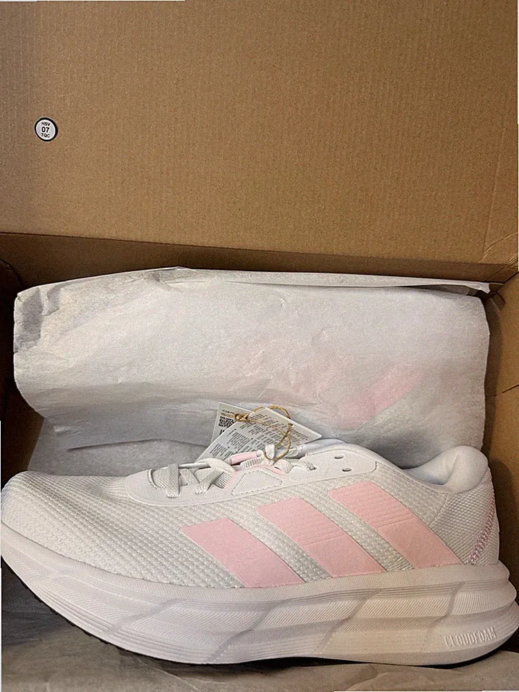 Adidas Galaxy 7 W Damen Laufschuhe Sneaker Weiß Rosa Gr. 44 NEU mit Karton OVP