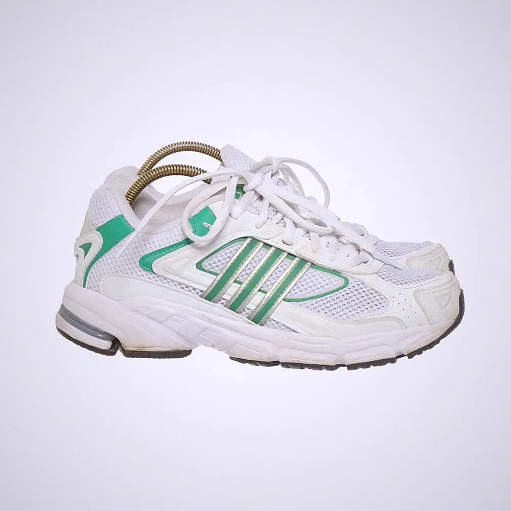Adidas, Laufschuhe, Größe: 37 2/3, Weiß/Grün, Damen #f8G