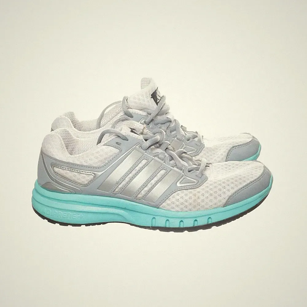 Adidas, Laufschuhe, Größe: 38, Weiß/Grau/Türkis, Damen #OmC