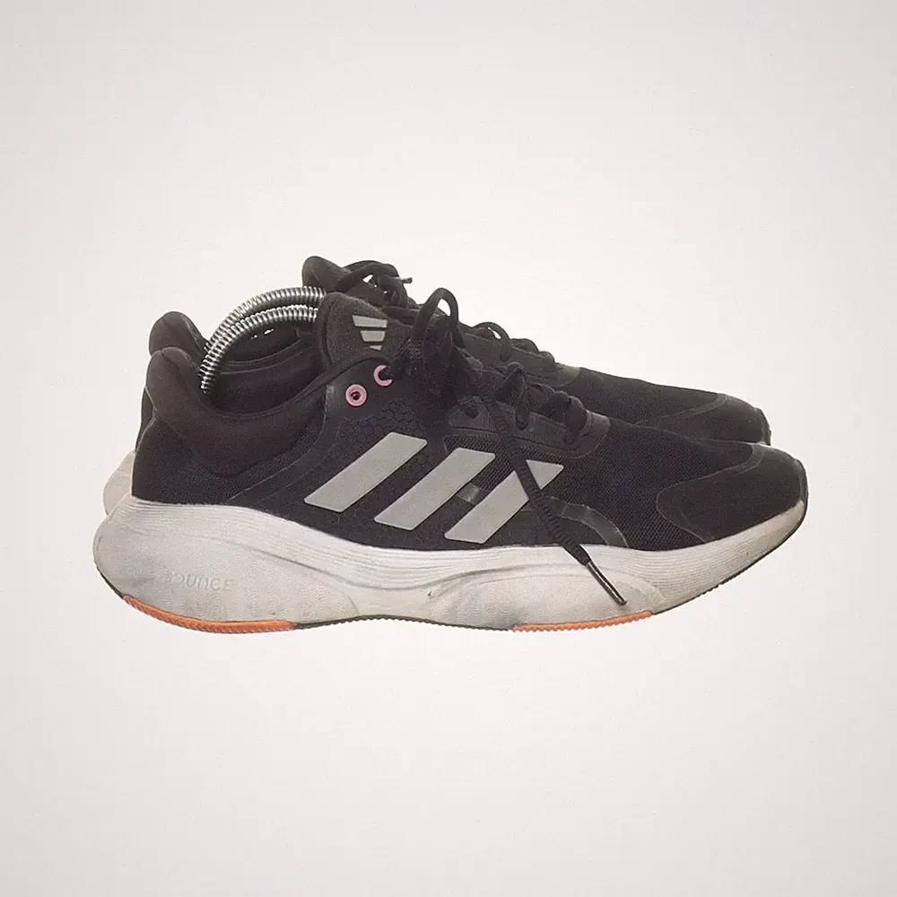 Adidas, Laufschuhe, Größe: 39 1/3, Schwarz/Orange/Grau, Damen #MvA
