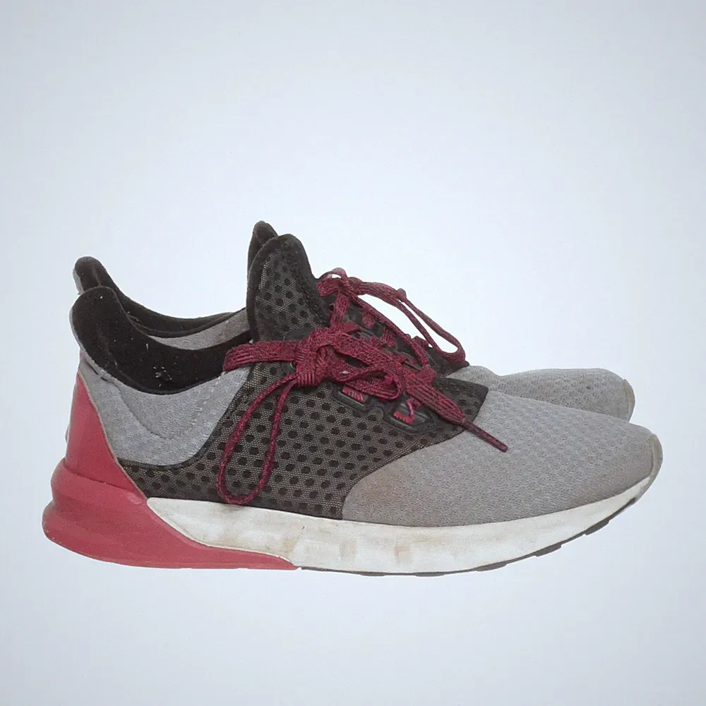 Adidas, Laufschuhe, Größe: 39 2/3, Grau/Schwarz/Rot, Damen #AkU