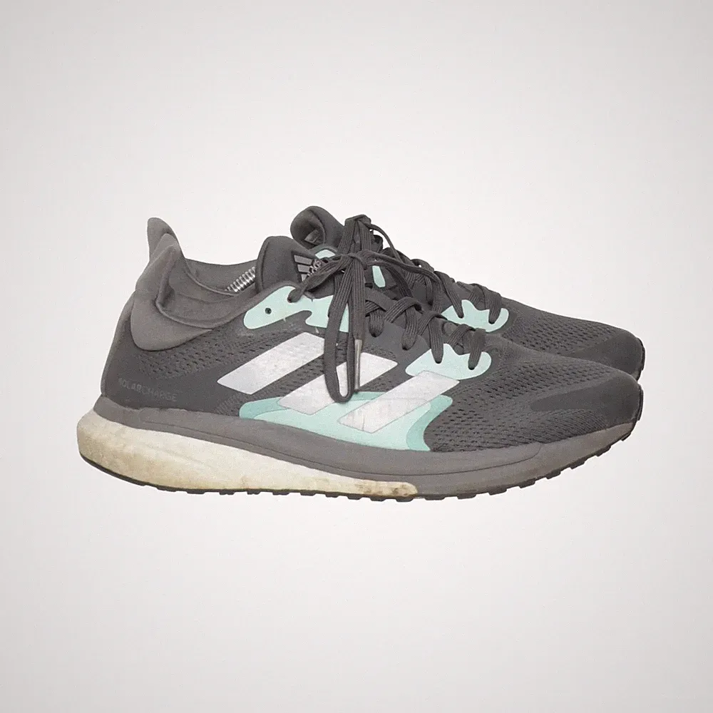 Adidas, Laufschuhe, Größe: 40 1/2, G57799, Grau/Silber/Türkis, Damen #TvA