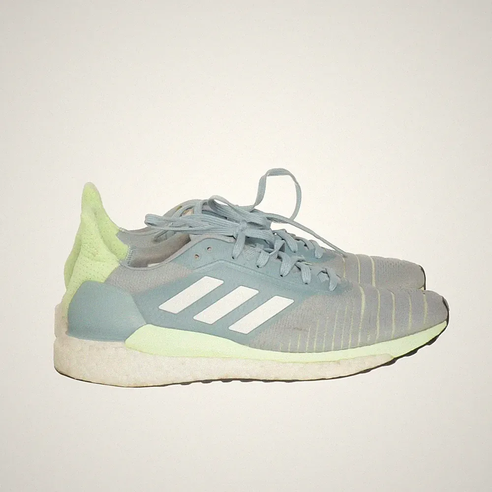Adidas, Laufschuhe, Größe: 40 1/2, Grau/Weiß/Gelb, Damen #LQb