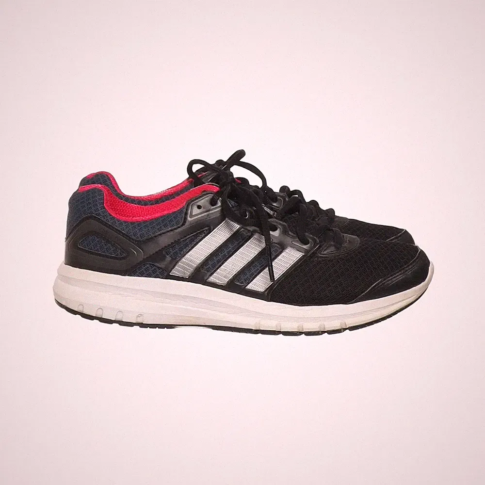 Adidas, Laufschuhe, Größe: 41 1/3, Schwarz/Pink/Silber, Damen #OTn