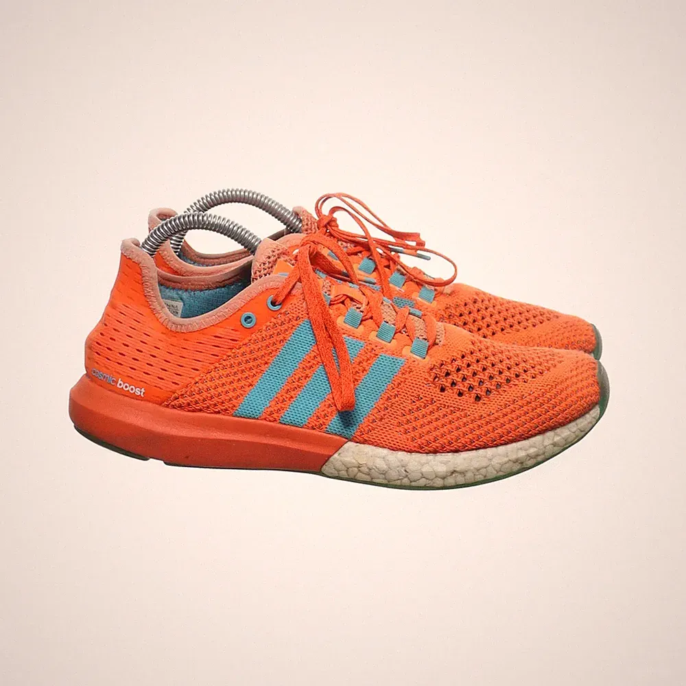 Adidas, Laufschuhe, Größe: 42 1/2, Orange/Blau, Unisex (Erwachsene) #wJt