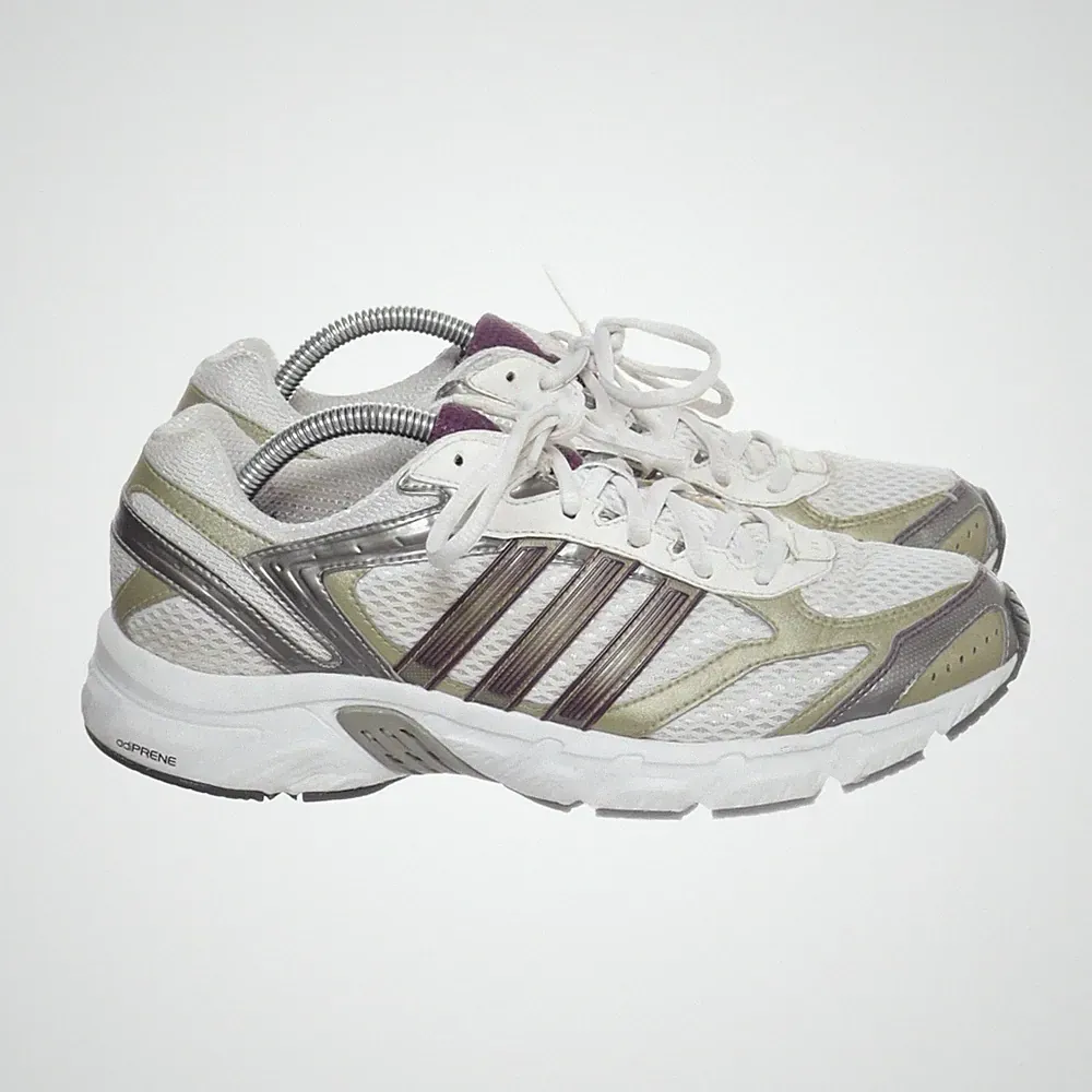 Adidas, Laufschuhe, Größe: 42, Weiß/Braun/Grau, Damen #end