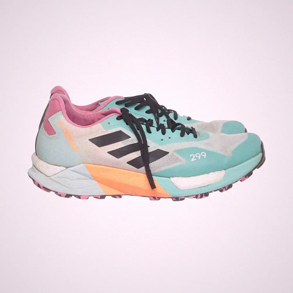 Adidas, Laufschuhe, Größe: 43 1/3, model: terrex two, Türkis/Mehrfarbig #3sh