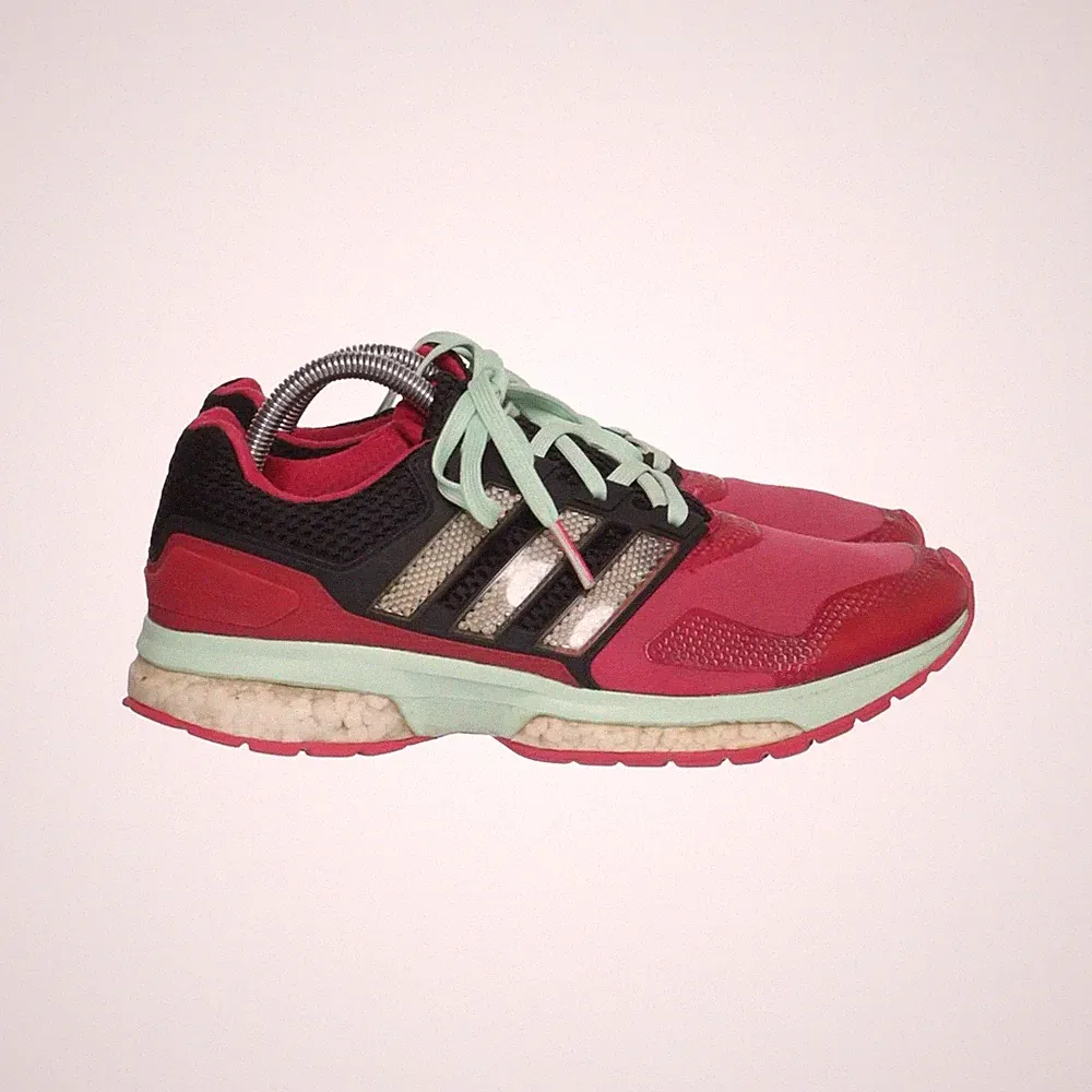 Adidas, Laufschuhe, Größe: 43 1/3, Pink/Schwarz/Mehrfarbig, Damen #wHK