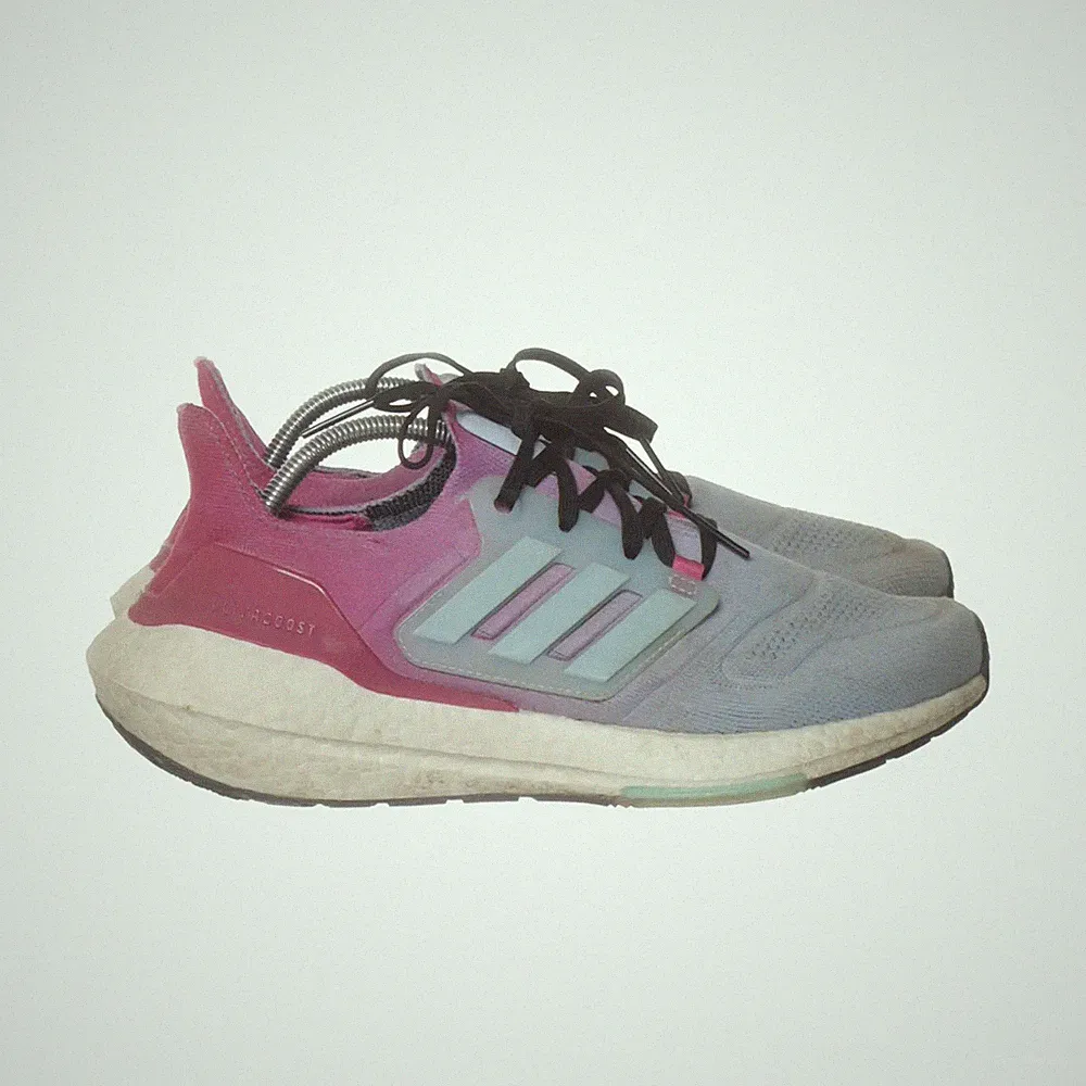 Adidas, Laufschuhe, Größe: 44, Grau/Pink, Damen #0yi