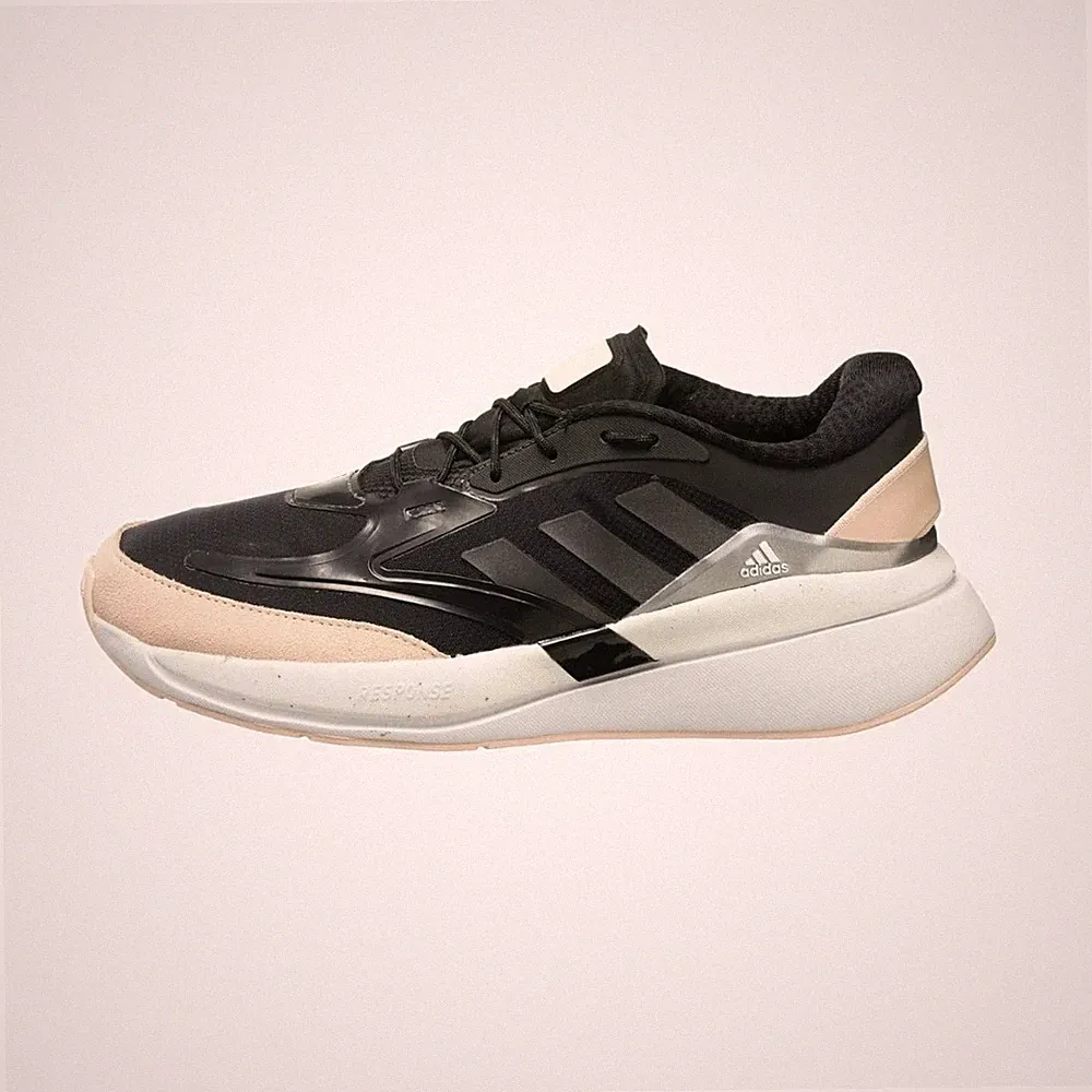 adidas Response Damen Laufschuhe Sneaker Low Top Schnürung Schwarz/Beige/Weiß