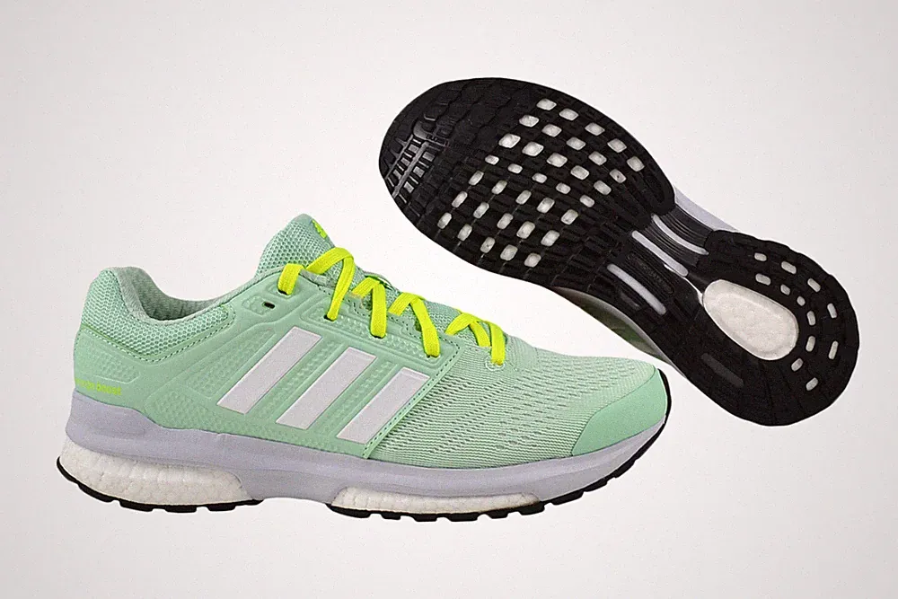 Adidas Revenge Boost 2 W green/white/ywlloe Damen Laufschuhe/Schuhe grün