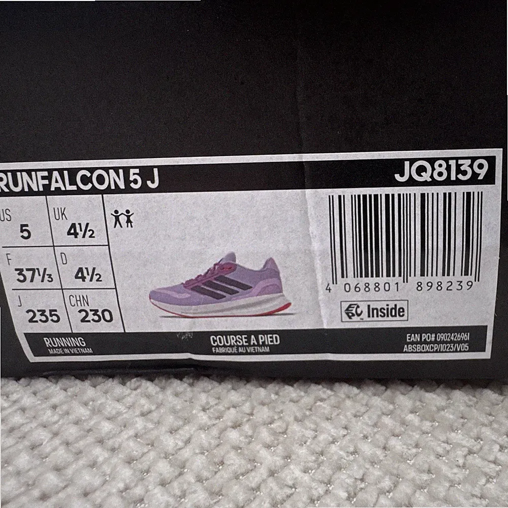 adidas Runfalcon 5 J Damen Laufschuhe Sneaker lila/rosa EU 37 1/3 JQ8139