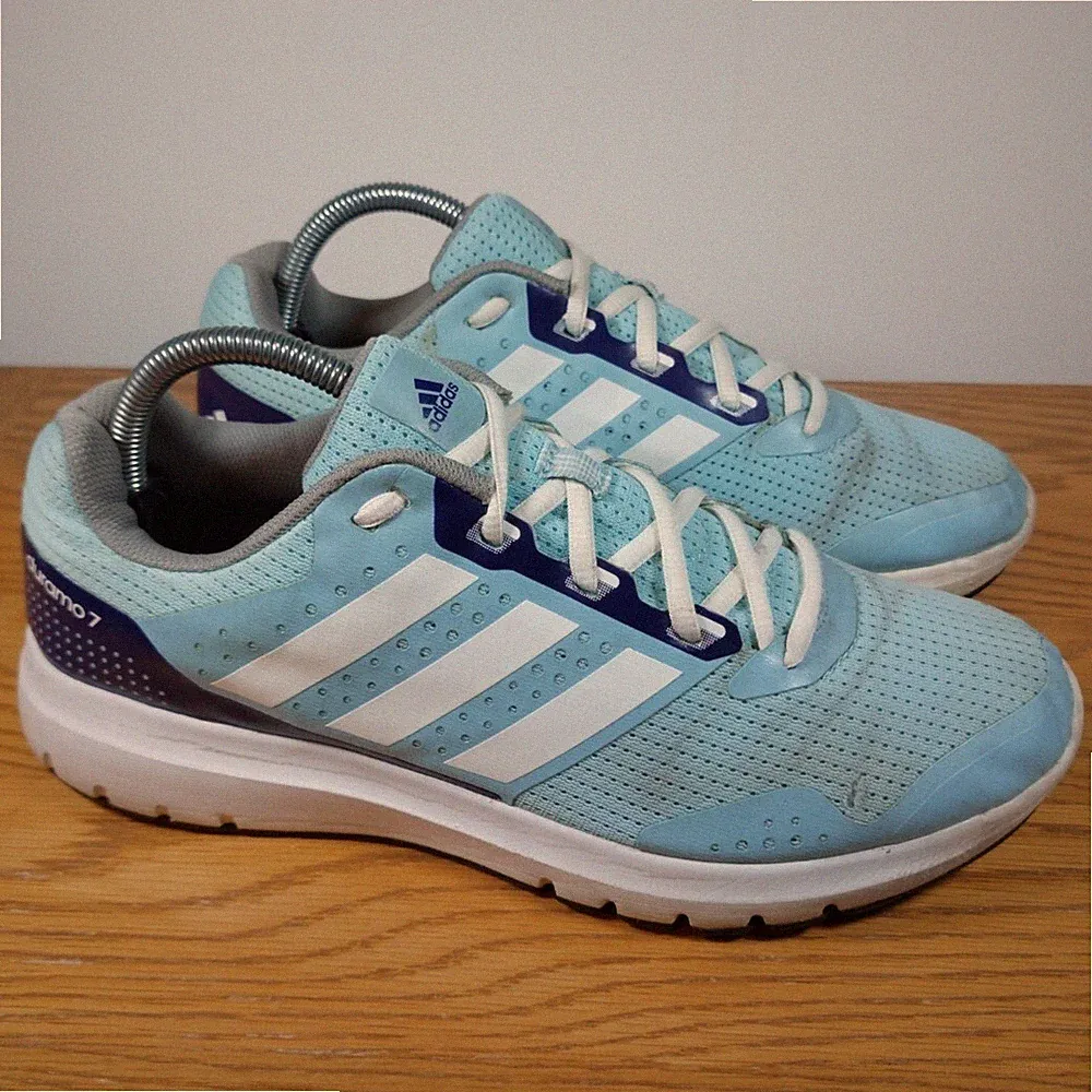 Adidas Schuhe Duramo 7 Sneaker Turnschuhe blau Synthetik Damen UK 7,5 gebraucht