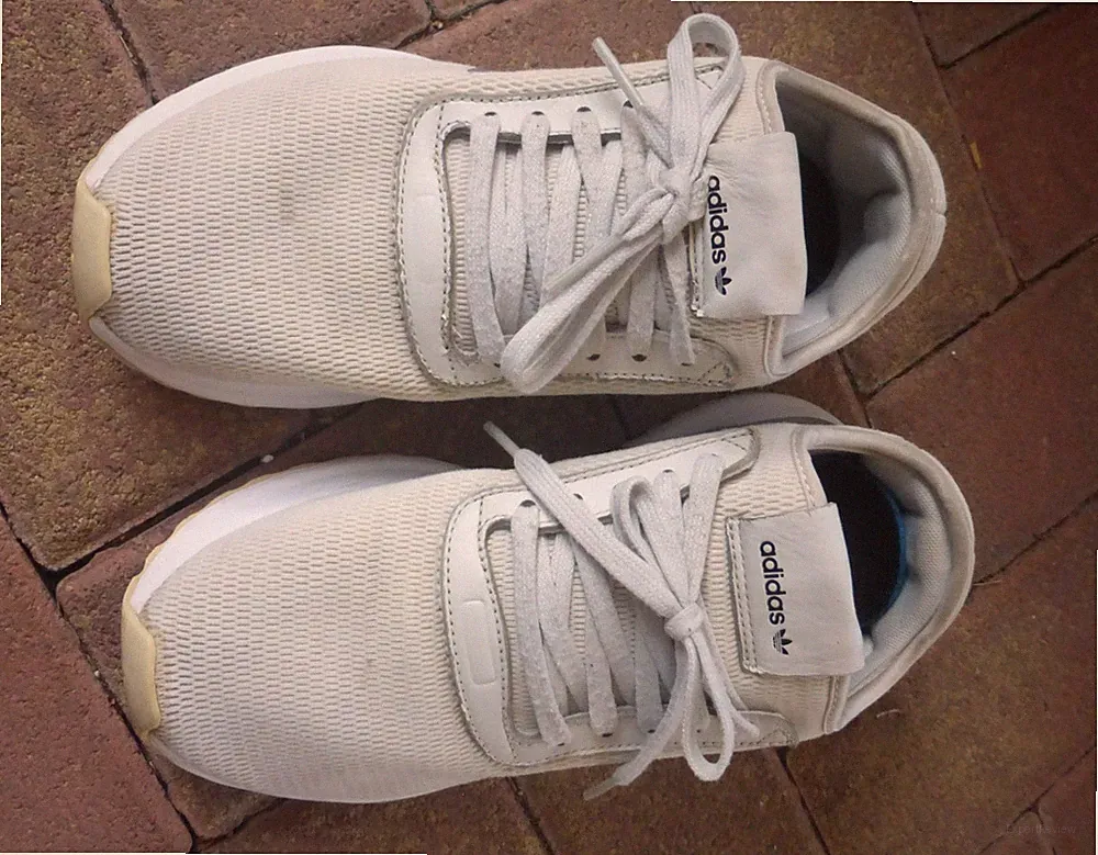 adidas Sneakers beige Mesch 40 2/3 Laufschuhe Schuhe Turnschuhe Laufschuh