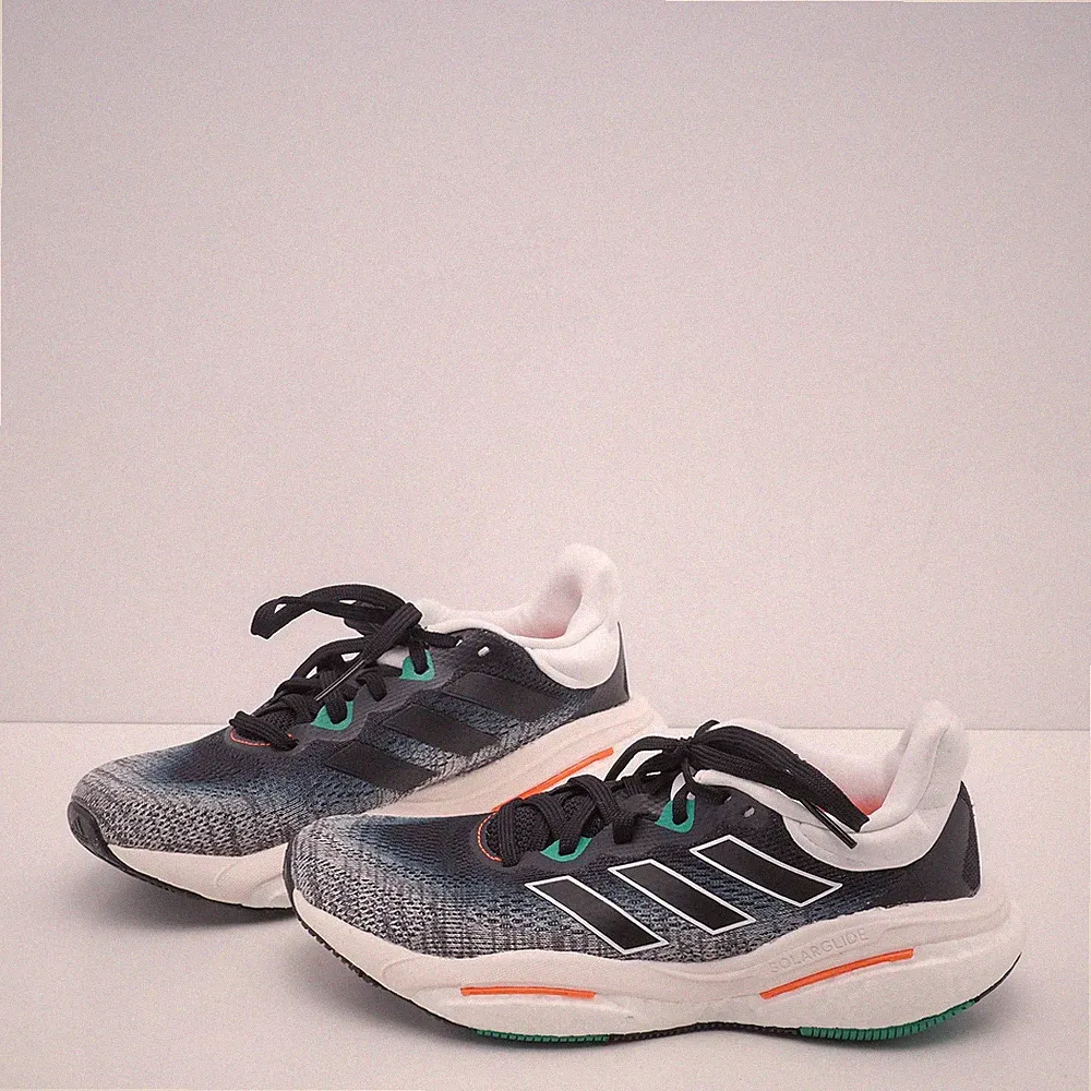 Adidas Solarglide 6 Damen Laufschuhe Schwarz Grün Gr 36 UK 4 Sneaker TOP