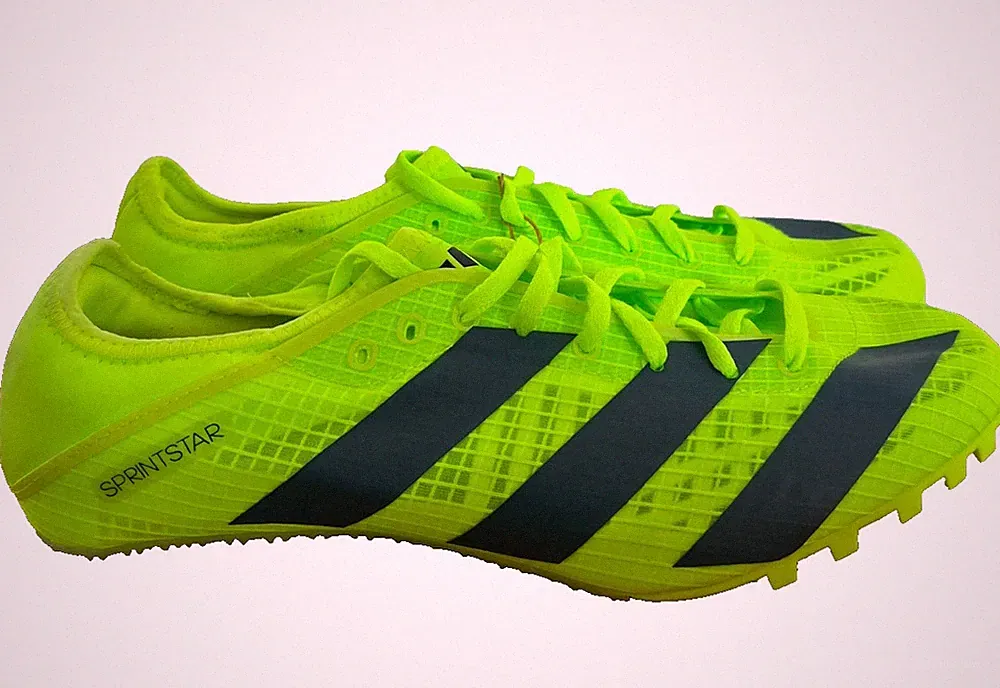 Adidas Sprintstar Laufspikes - Grün - UK 9,5