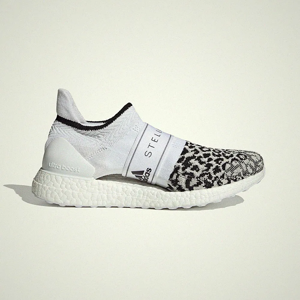 adidas Stella McCartney Ultraboost X 3D Knit Laufschuhe Weiß Leopard Damen