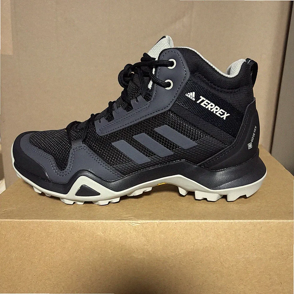 Adidas Terrex AX3 Mid GTX Schwarz GoreTex Wanderschuhe Trail Boots UK 5 EU 38 NEU