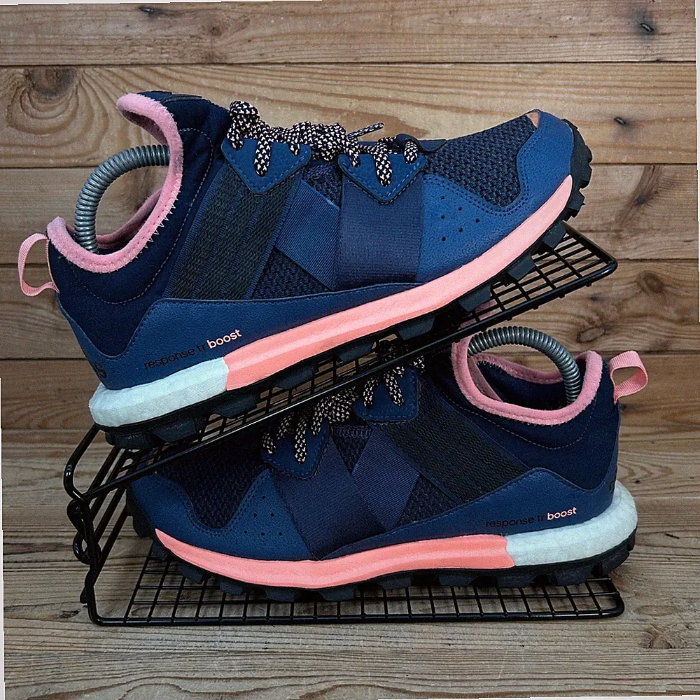 Adidas Turnschuhe Damen Größe UK 5,5 Response TR Boost Navy Pink Run Walk Schuhe