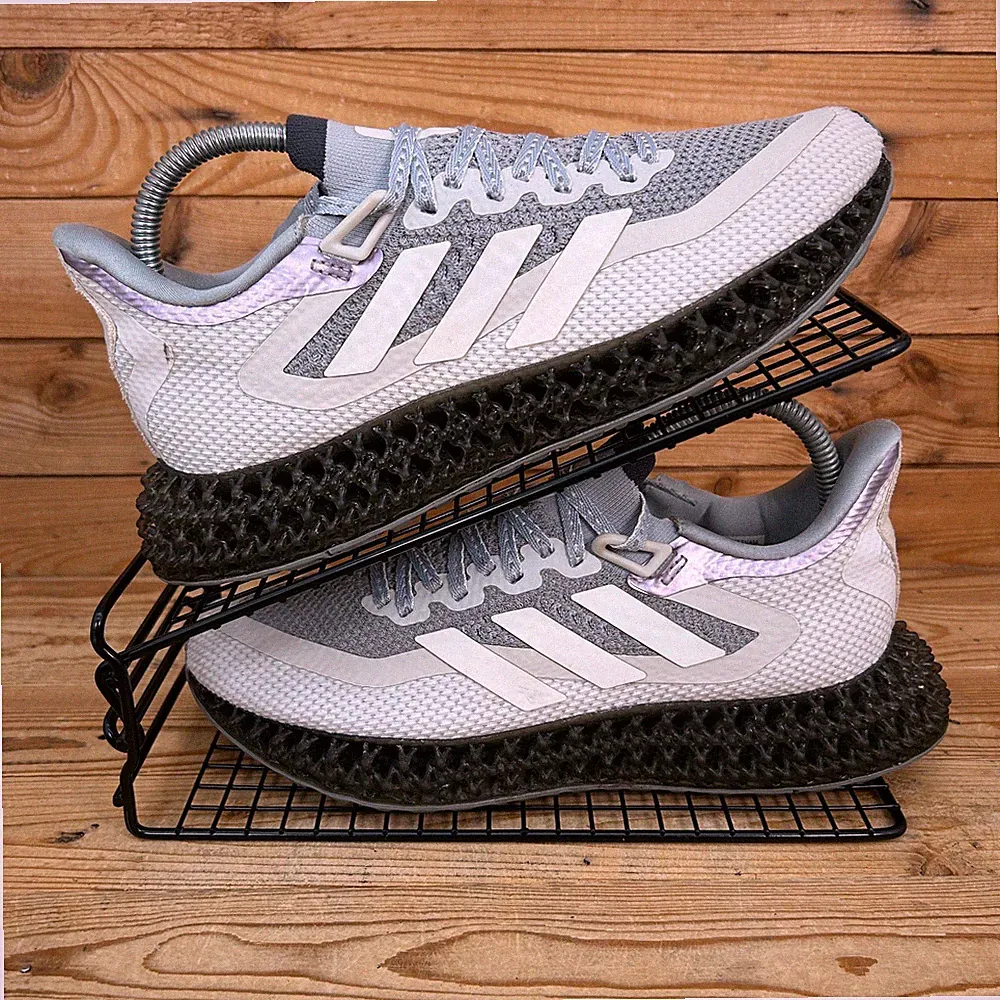 Adidas Turnschuhe Damen Größe UK 6 4DFWD Halo silbergrau Straße Laufen Fitnessschuhe